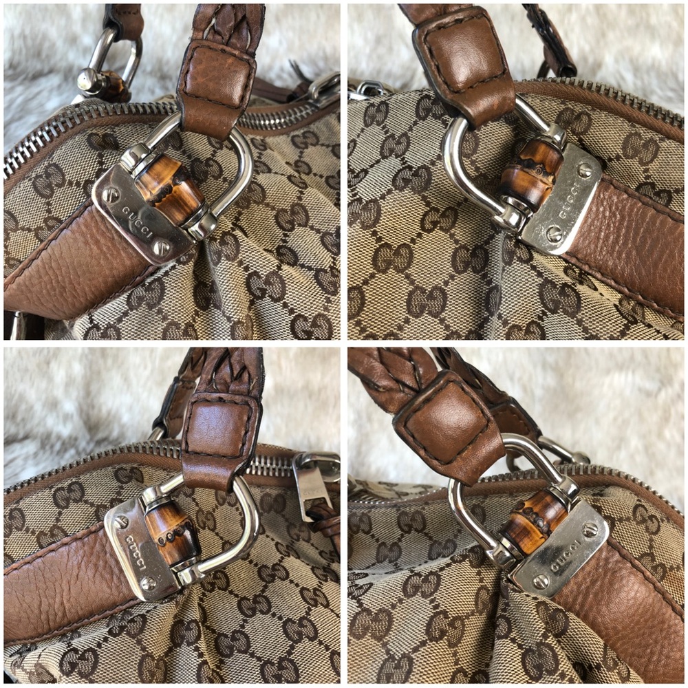 Gucci GG Canvas Medium Bamboo Bar Tote - Picture 5 of 16